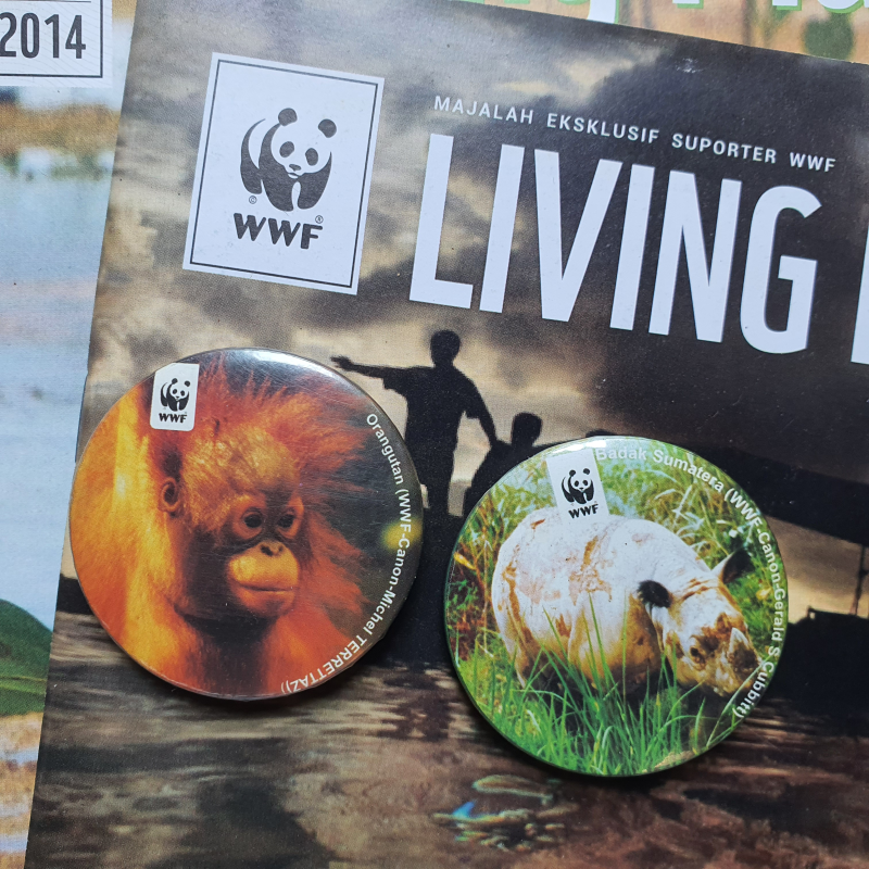 Buletin & pin WWF