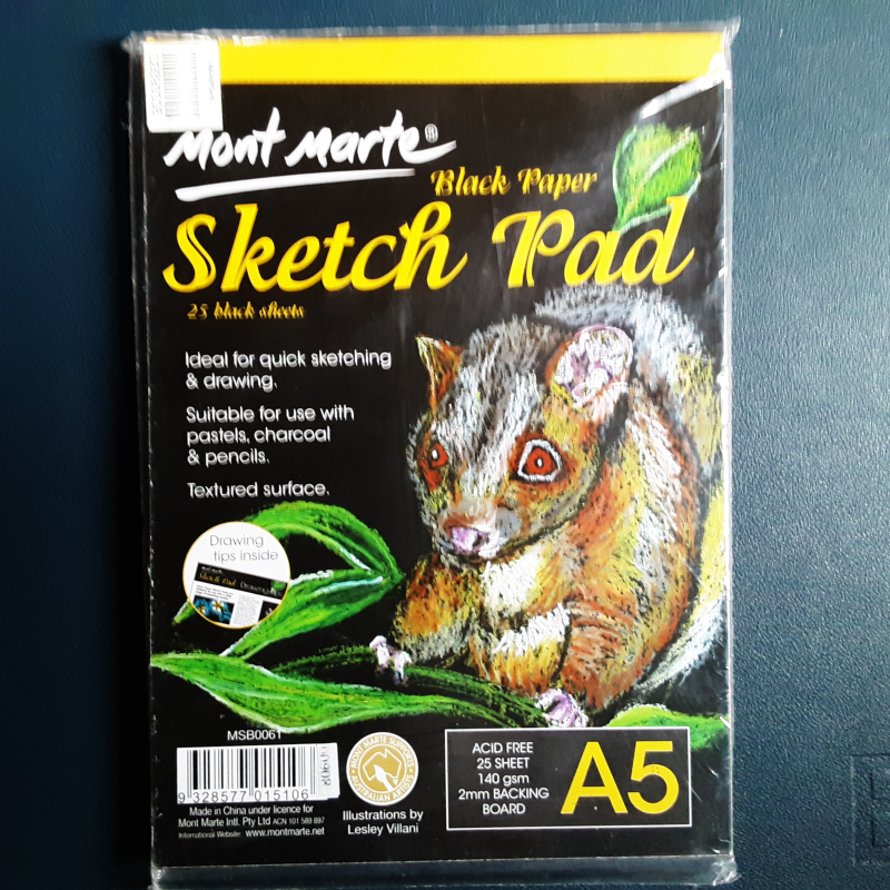 Black Paper Sketch Pad